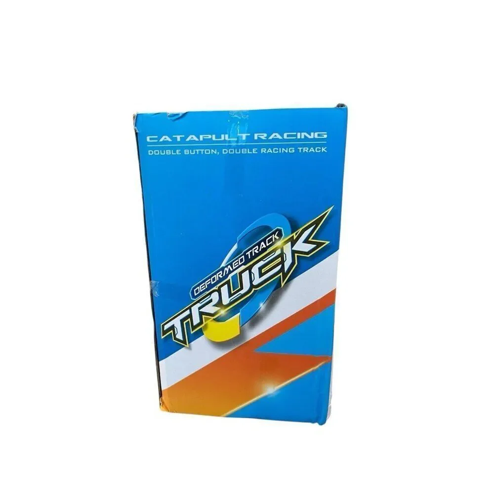 Car Transporter Truck Folding Track Racing Vehicles Deformed Track Truck 6 Cars